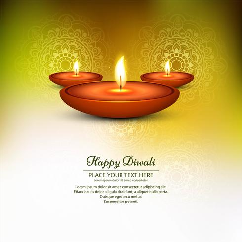 Modern beautiful colorful diwali bright background vector