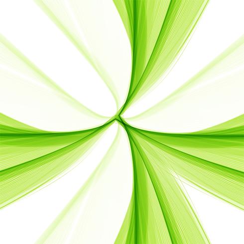 Abstract green stulish wave background vector