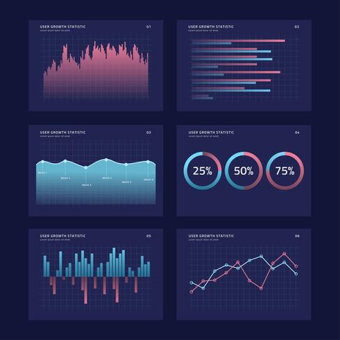 Gráficos UI Kits Concept vector