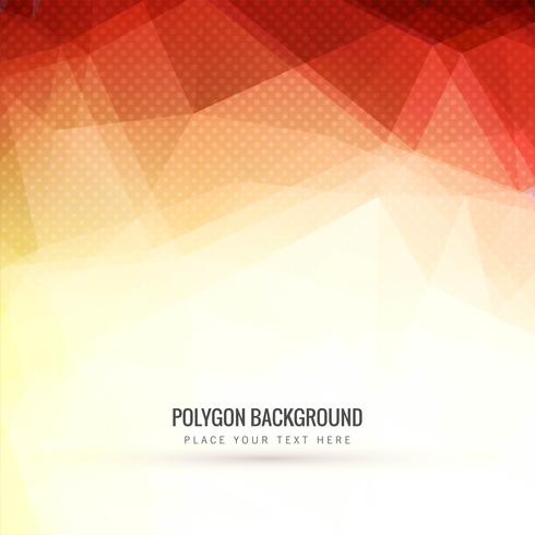 Modern red polygon background vector