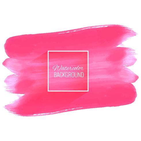 Elegant soft pink watercolor stroke design vector