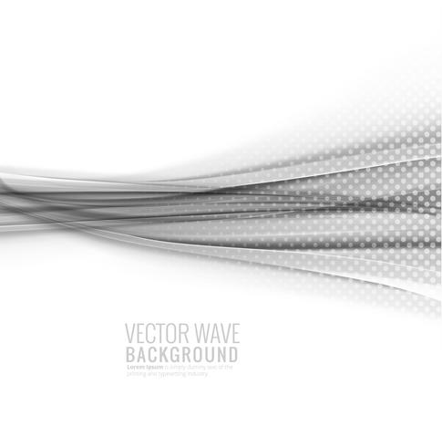 Hermoso fondo gris ondulado vector