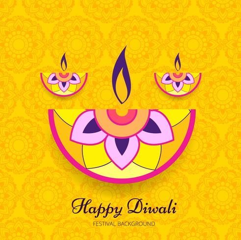 Abstract shiny beautiful diwali background vector