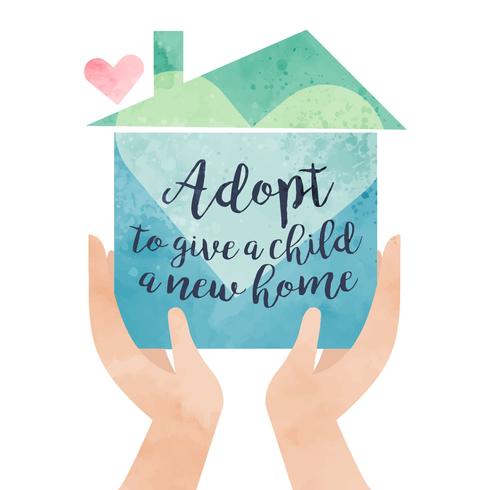 Adoption Awareness Illustration vector
