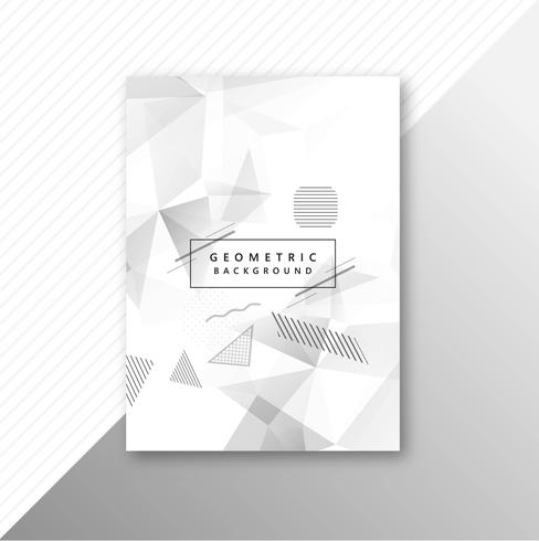 Abstract gray geometric polygon template brochure design vector