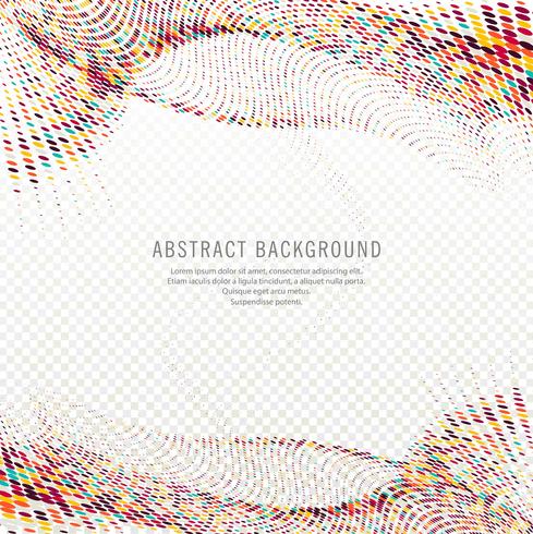 Elegant colorful dots wave backgroud vector