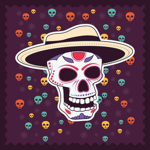 Ilustración del día de los muertos vector