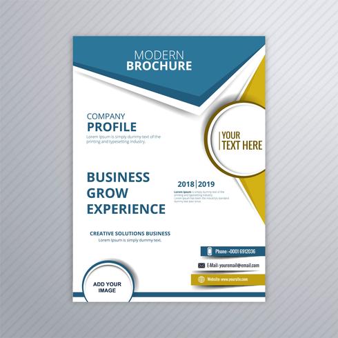 Modern business brochure template design illustration vector