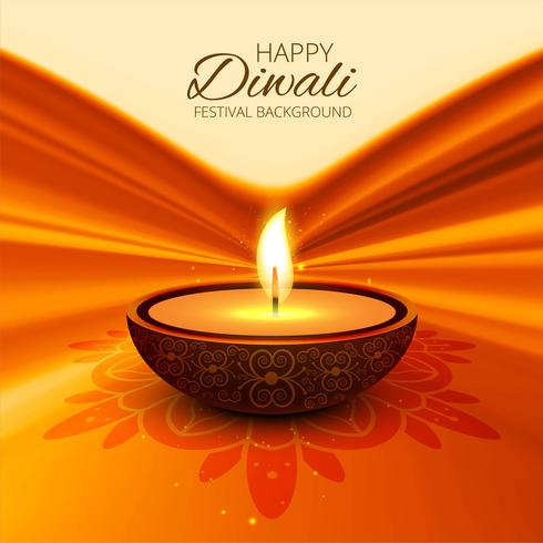 Abstract shiny beautiful diwali background vector