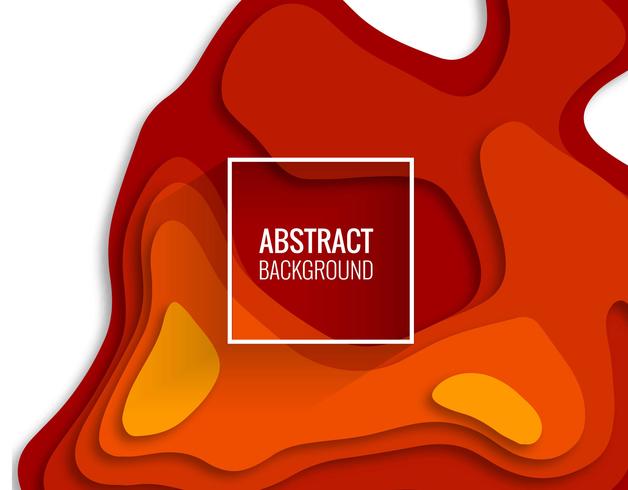 El papel moderno cortó el vector colorido de la ilustración del fondo