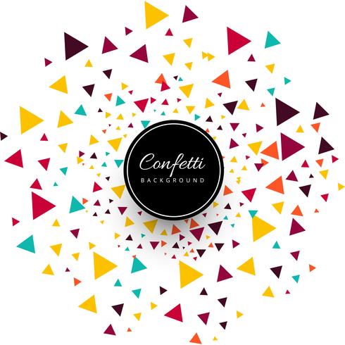 Beautiful colorful confetti background vector