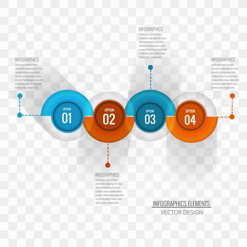 Modern infographic background vector