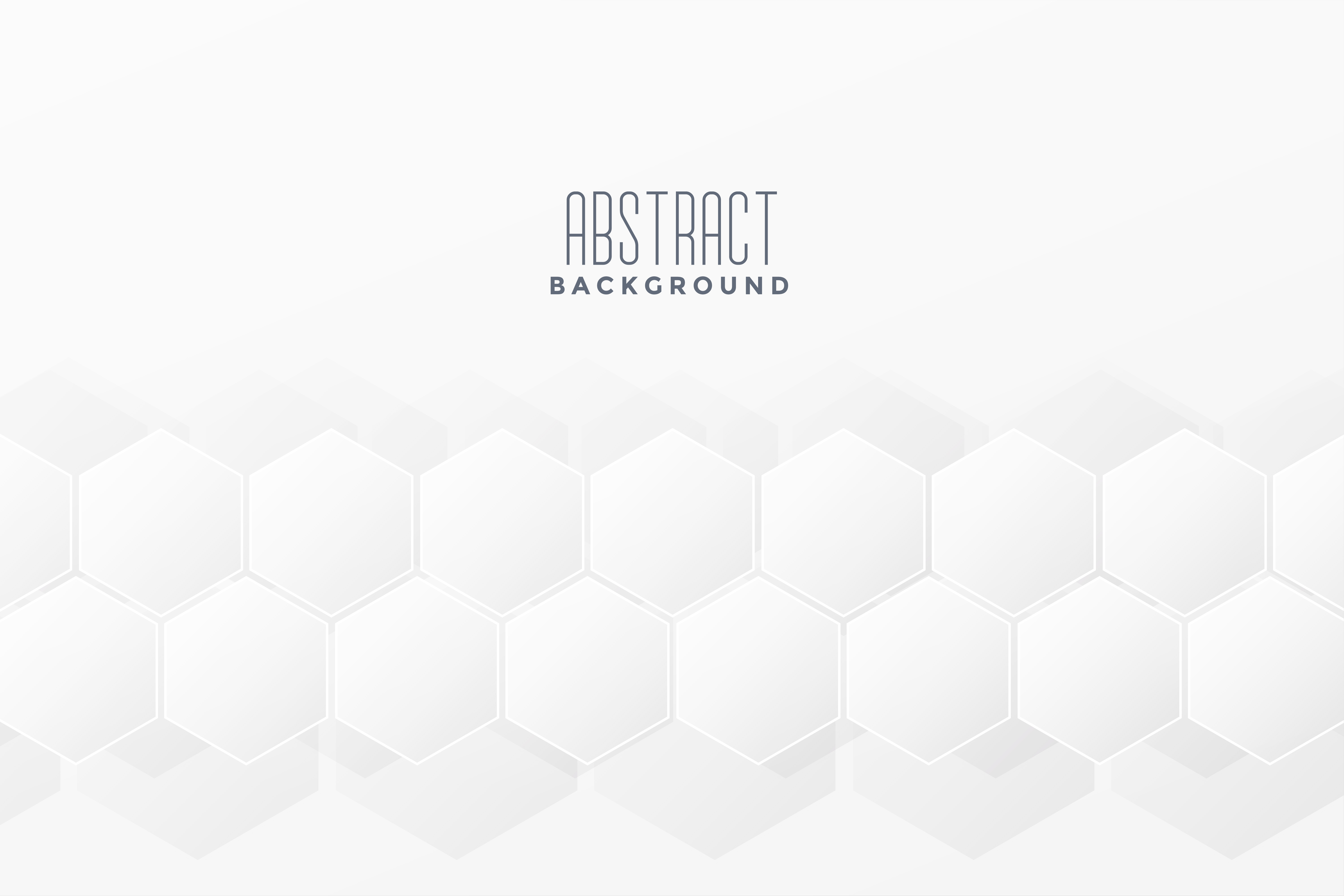 subtle white background with hexagonal pattern Download Free Vector
