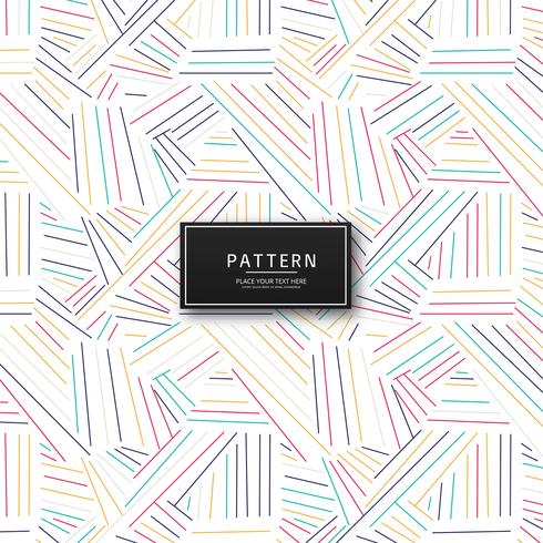 Abstract geometric colorful lines pattern design vector