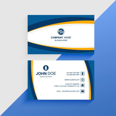 Abstract Visiting Card Colorful Business Card Template Design