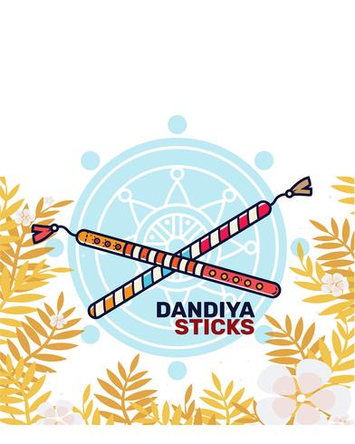 dandiya palos vector