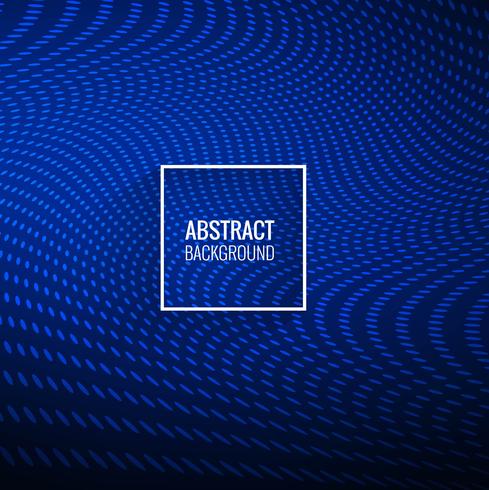 Abstractl stylish blue dotted wave background vector