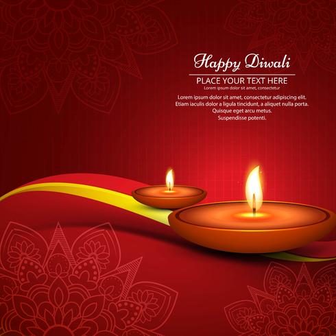 Fondo brillante de diwali colorido hermoso moderno vector