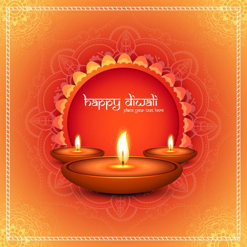 Modern beautiful colorful diwali bright background vector