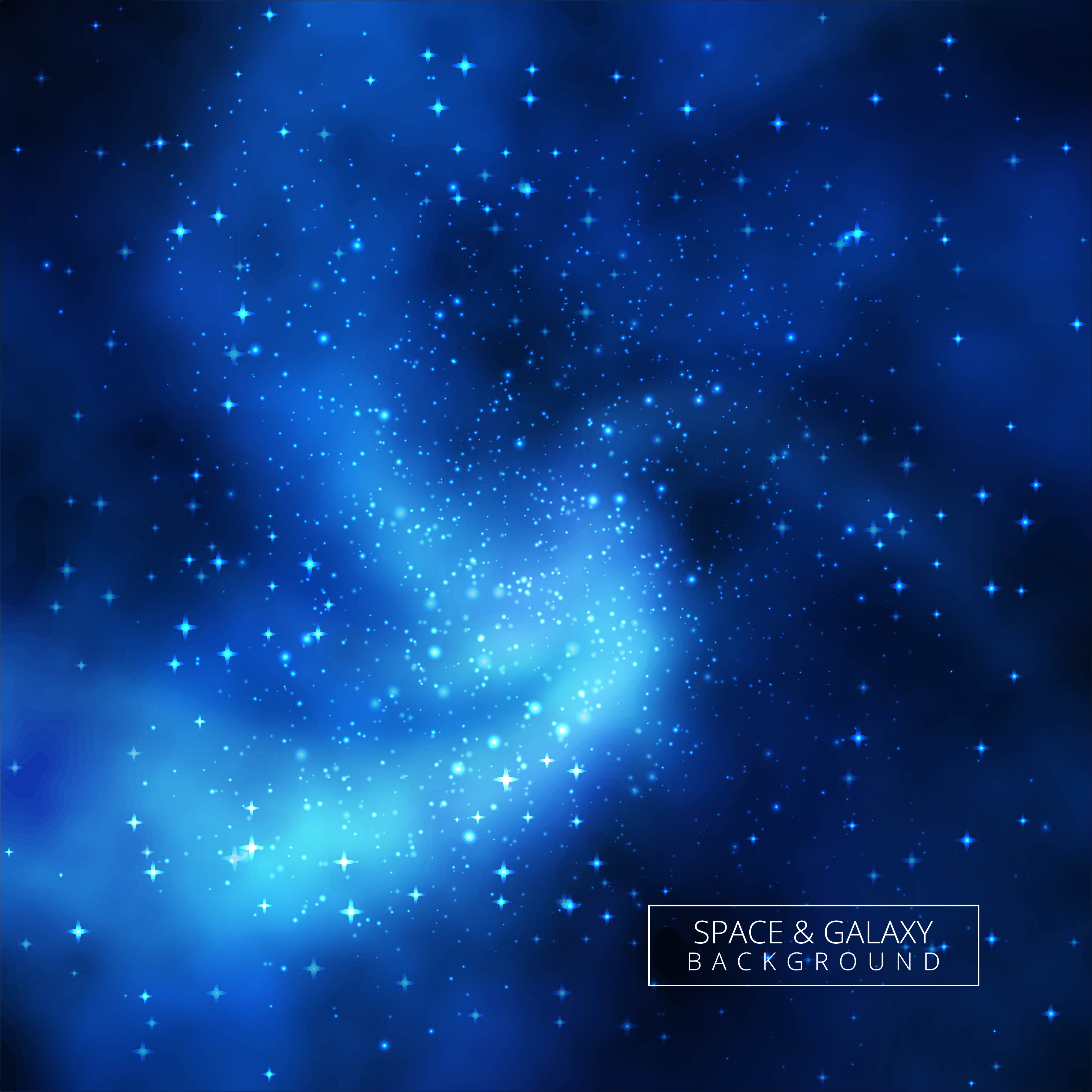 Universe shiny blue galaxy background illustration ...