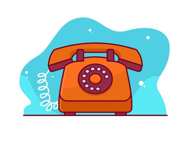 Telefono rotativo vector