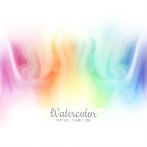 Vector hermoso fondo acuarela colorida