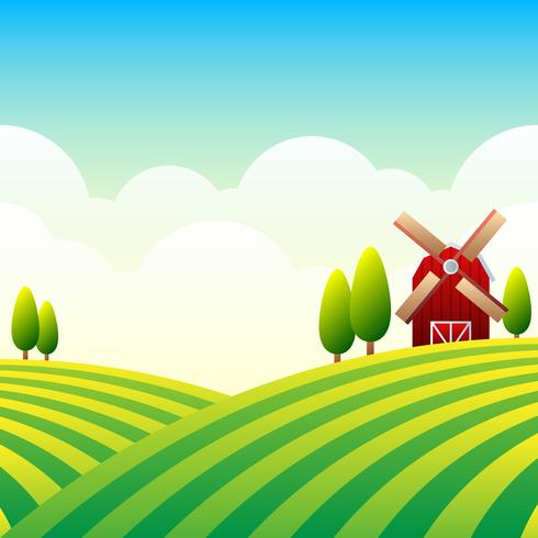 Paisaje rural vector