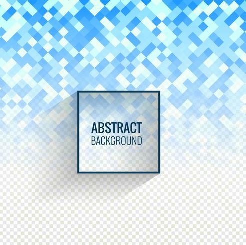 Abstract blue mosaic transparent background vector