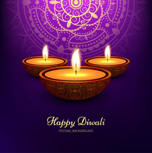 Diseño moderno y elegante de diwali. vector