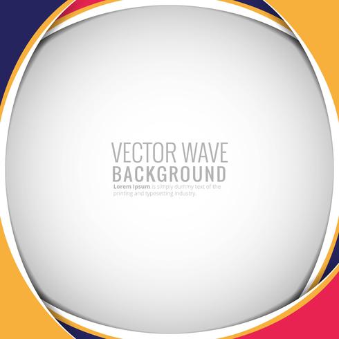 Abstract colorful circular wave background vector