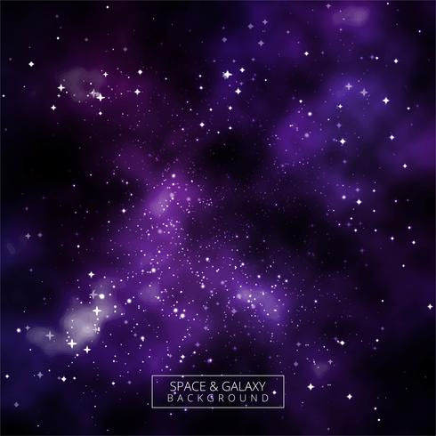 Beautiful shiny galaxy colorful background vector