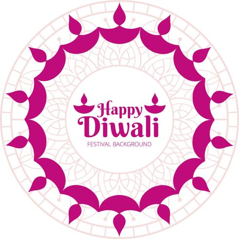 Abstract shiny beautiful diwali background vector