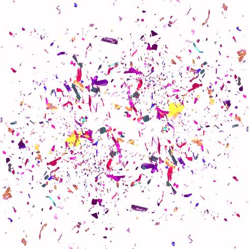 Modern colorful confetti background vector