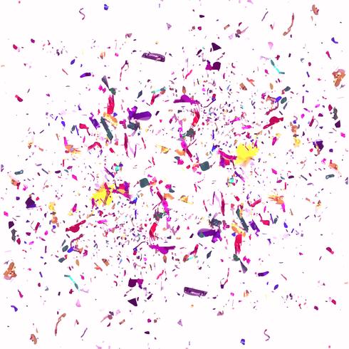 Modern colorful confetti background vector