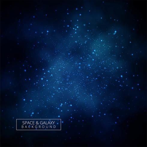 Beautiful blue galaxy background universe  vector