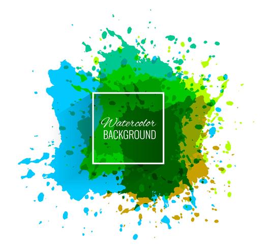 Elegant colorful watercolor vector background