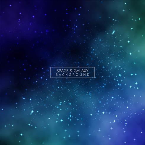 Universe colorful galaxy background vector