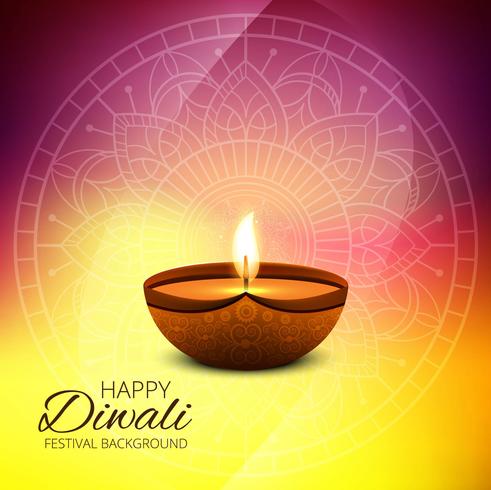 Abstract shiny beautiful diwali background vector