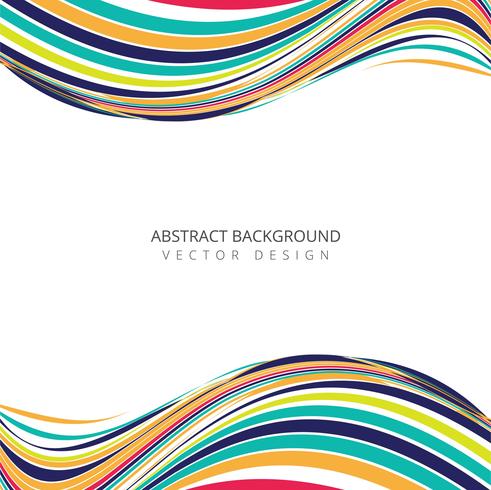 Abstrtact colorful creative stylish wave design vector