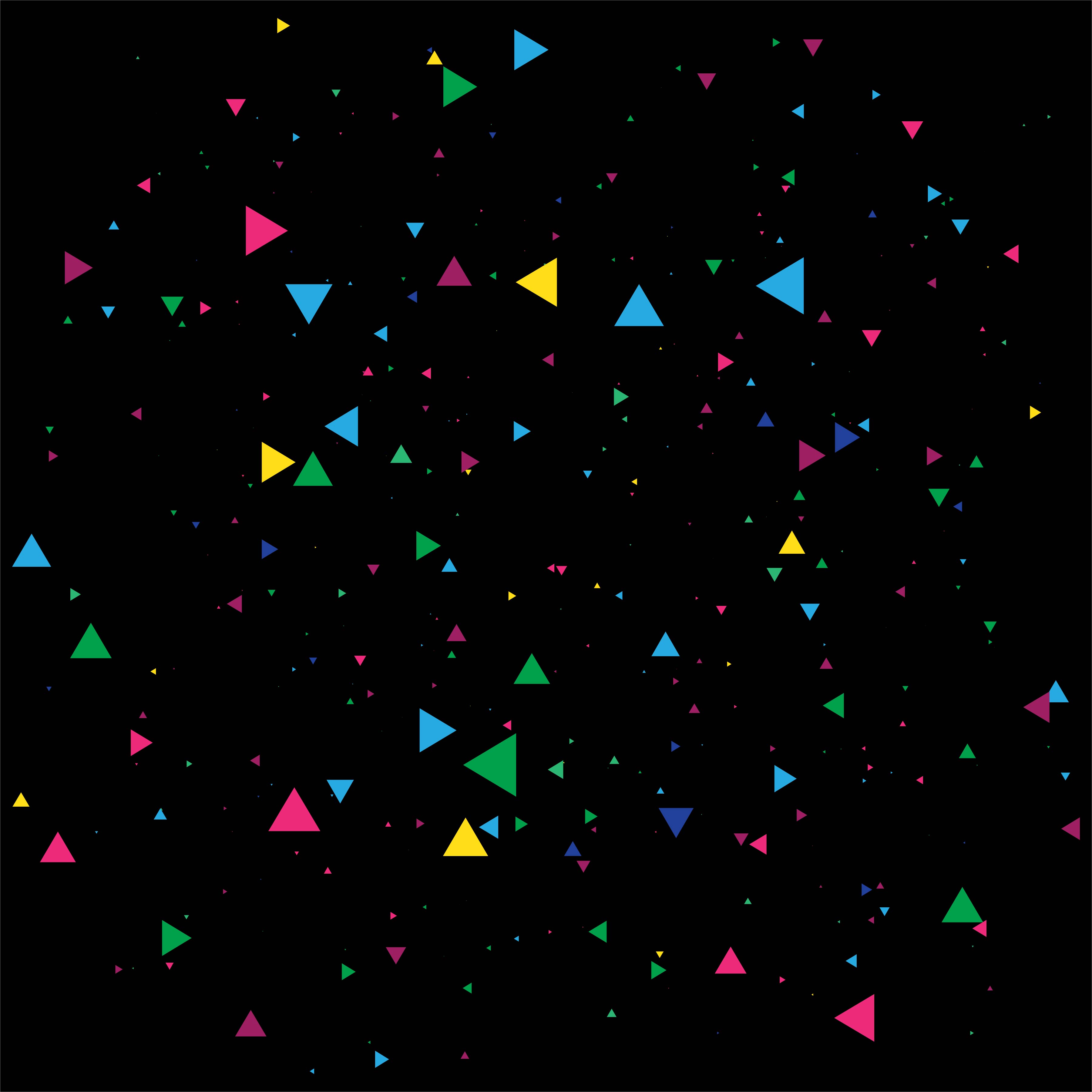 Abstract Colorful Confetti Celebration On A Black Background