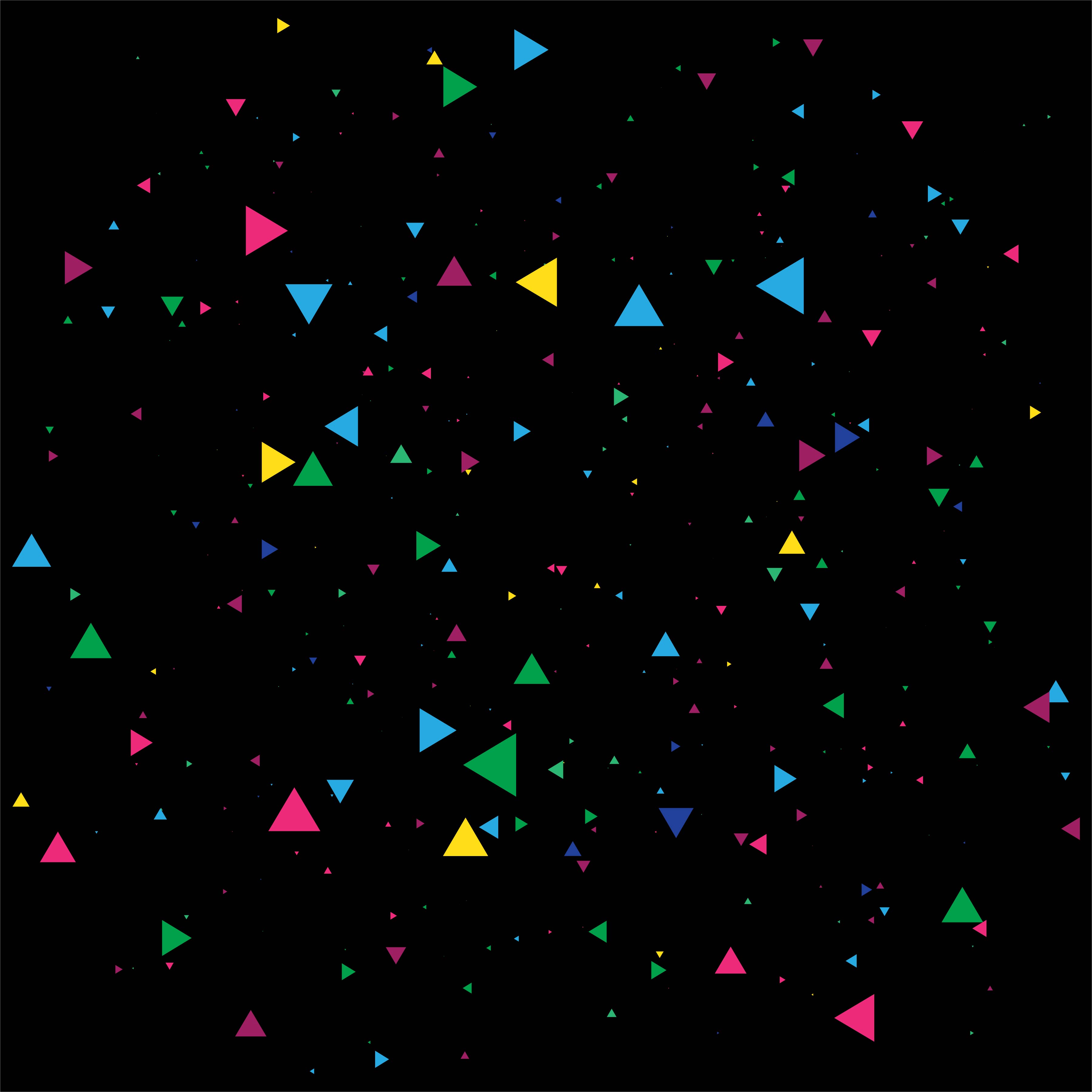 Abstract Colorful Confetti Celebration On A Black