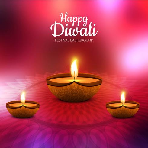 Abstract shiny beautiful diwali background vector