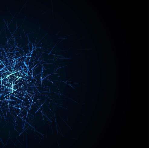 Abstract blue technology background vector