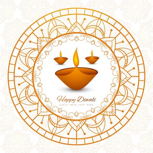 Abstract shiny beautiful diwali background vector