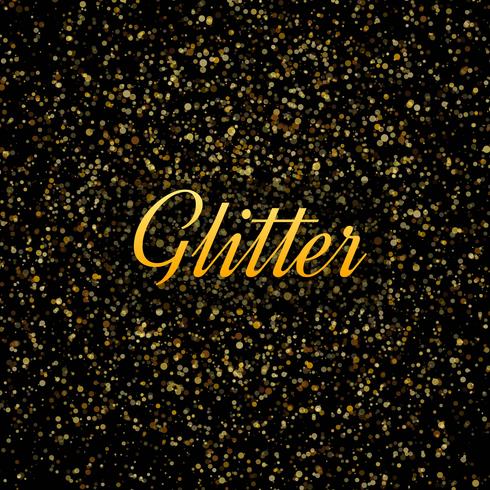 Abstract Gold glitters shiny background vector