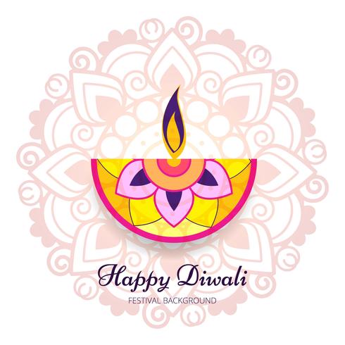 Abstract shiny beautiful diwali background vector