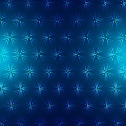 Fondo abstracto azul patrón circular vector