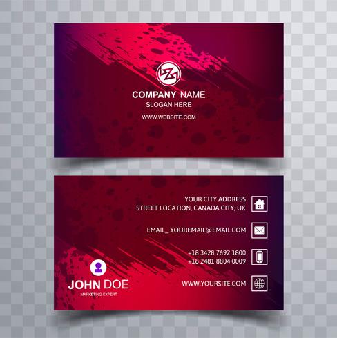 Abstract colorful business card background vector