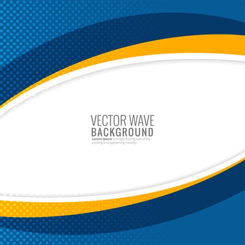 Modern stylish colorful wave background illustration vector