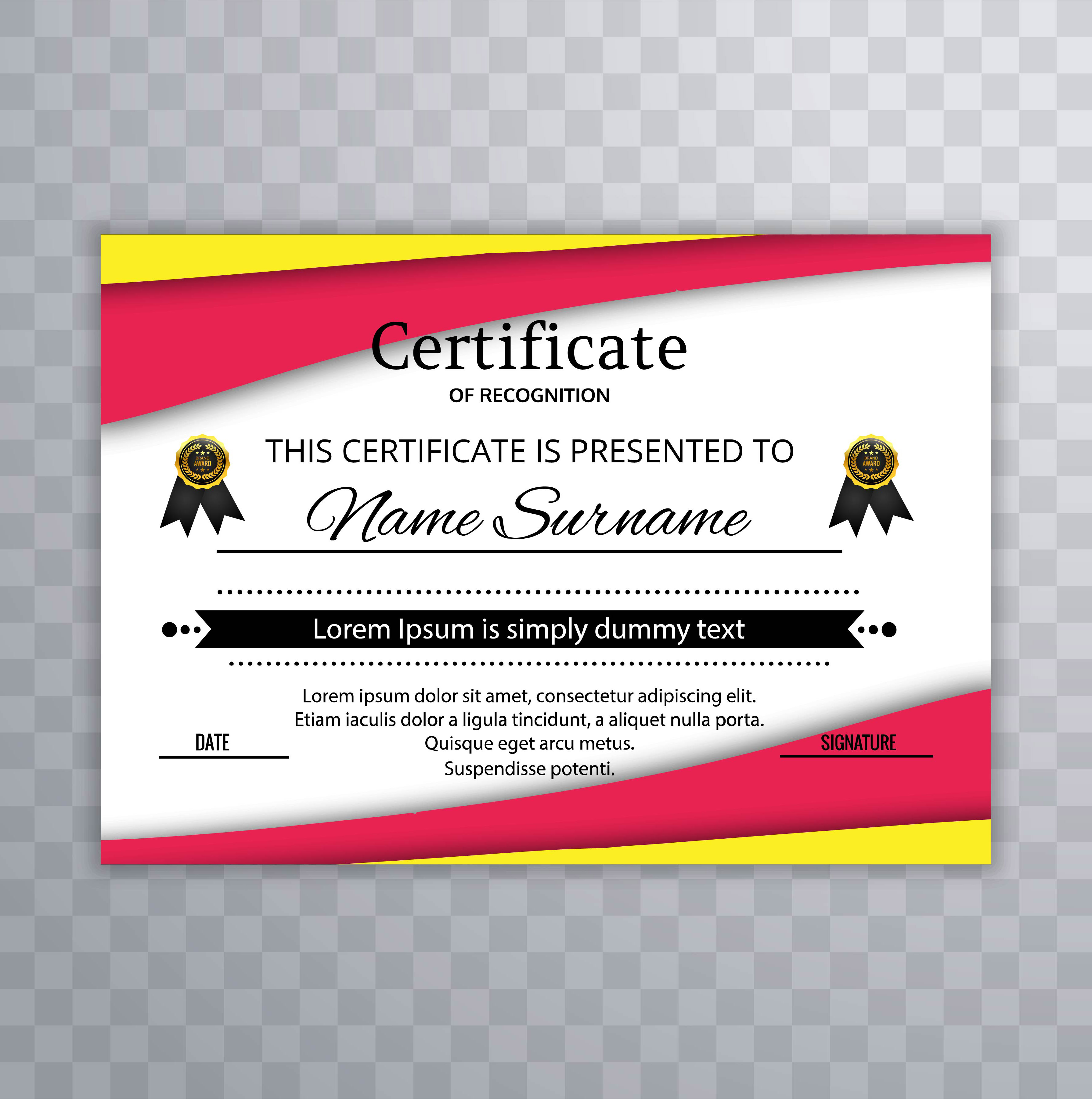 Certificate Of Appreciation Template Design Vector 246650 Vector Art At